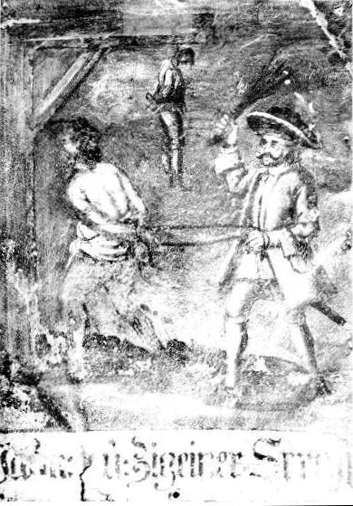 Bestrafung von aufgegriffenen Zigeunern, Nördlingen 1700